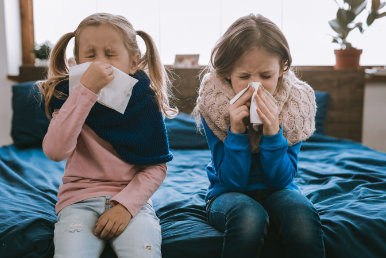 Infobox - Ursache von Schnupfen bei Kindern