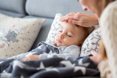 Infobox - Symptome von Schnupfen bei Kindern